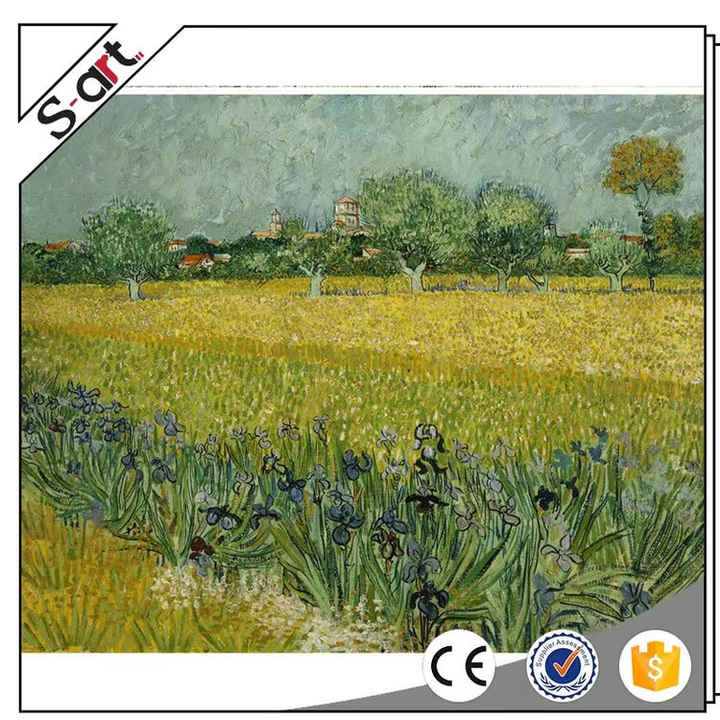 Vincent Van Gogh Modern Style 'The Sower with Setting Sun' Oil Painting on Canvas Handmade Digital Printing