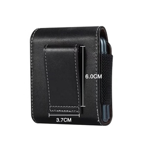 Universal PU Leather Phone <strong>Pouch</strong> for Samsung Z Flip 4 &amp; 3 5G 2 Belt Clip Holster Phone Case for Motorola Razr 5G Waist Bag