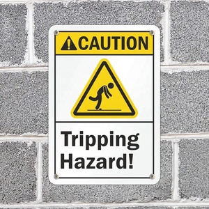جديد جديد سيكورن مصنع تحذير-علامة خطر التعثر - Product Image 4