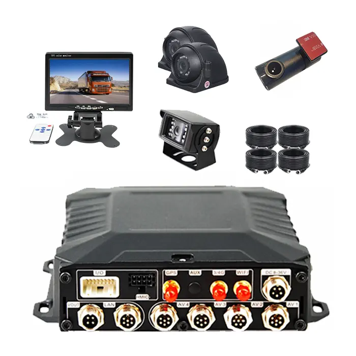 Hd Vehicle Mobile 3g Bus Car Mdvr System Audio 4 Ahd Cameras Mdvr 1080p 4g Wifi Gps Mobile Dvr For Trailer Truck Taxi School Bus
