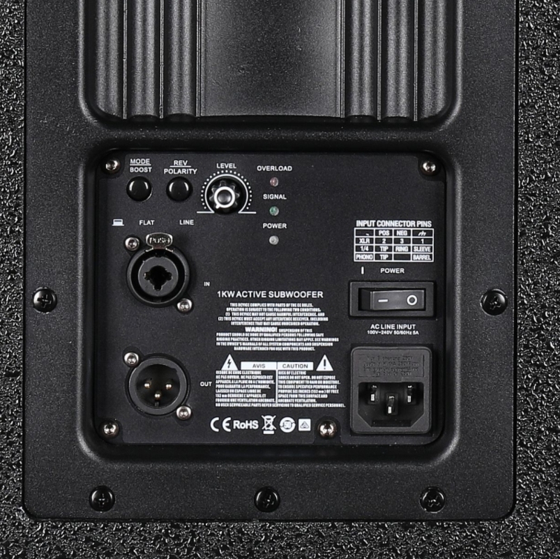 1000W for subwoofer