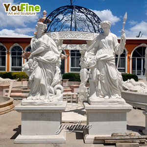 Tượng chiến binh Hy Lạp cổ đại bằng đá cẩm thạch, kích thước người thật, nam và nữ, đang bán - Product Image 5