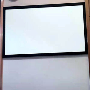 Pantallas de proyector de marco fijo de alta calidad, 60 pulgadas, 16:9/4:3, borde ancho, 4,5 cm, PVC, blanco, pantalla de proyección de pared suave - Product Image 5