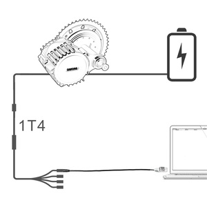 Фара для электровелосипеда в USB кабель для программирования для Bafang BBS01 BBS02 BBS03 BBSHD Mid диск центр электродвигатель запрограммирован кабель - Product Image 6