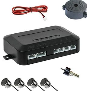 Sistema de Radar de aparcamiento inverso para coche, Kit de 4 sensores de marcha atrás con alarma delantera y trasera, recordatorio, pantalla LED, Conducción Segura - Product Image 4