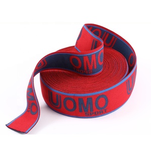 Correa Elástica Personalizada Jacquard Spandex Cinta Elástica Jacquard con Letras - Product Image 3