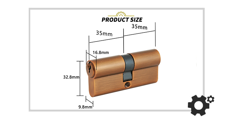 EADER Europe brass key zinc alloy cylinder lock