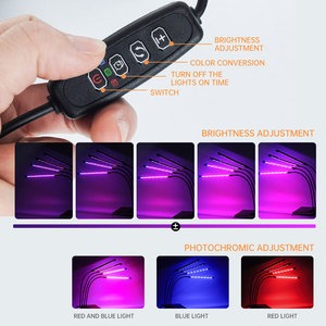 & ไฟปลูกต้นไม้ LED สีฟ้าใหม่สำหรับพืชในร่ม DC5V ชาร์จ USB แบบเต็มสเปคตรัมยืดหยุ่นคอห่าน360องศาสีแดง80 IP65 -10 - 50 - Product Image 4