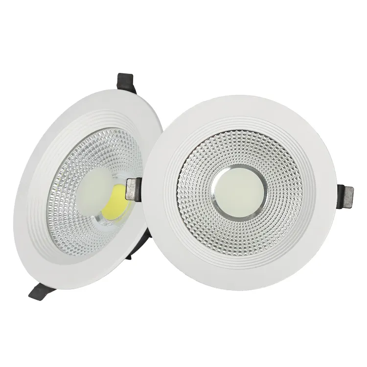 Factory indoor lighting led downlight COB recessed downlight aluminum housing 7W 15W 30W COB led downlight with double colorsPopular