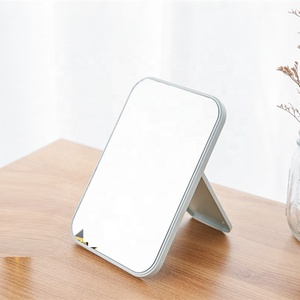 Espejo rectangular plegable portátil simple espejo de maquillaje de una sola cara transparente alto - Product Image 4