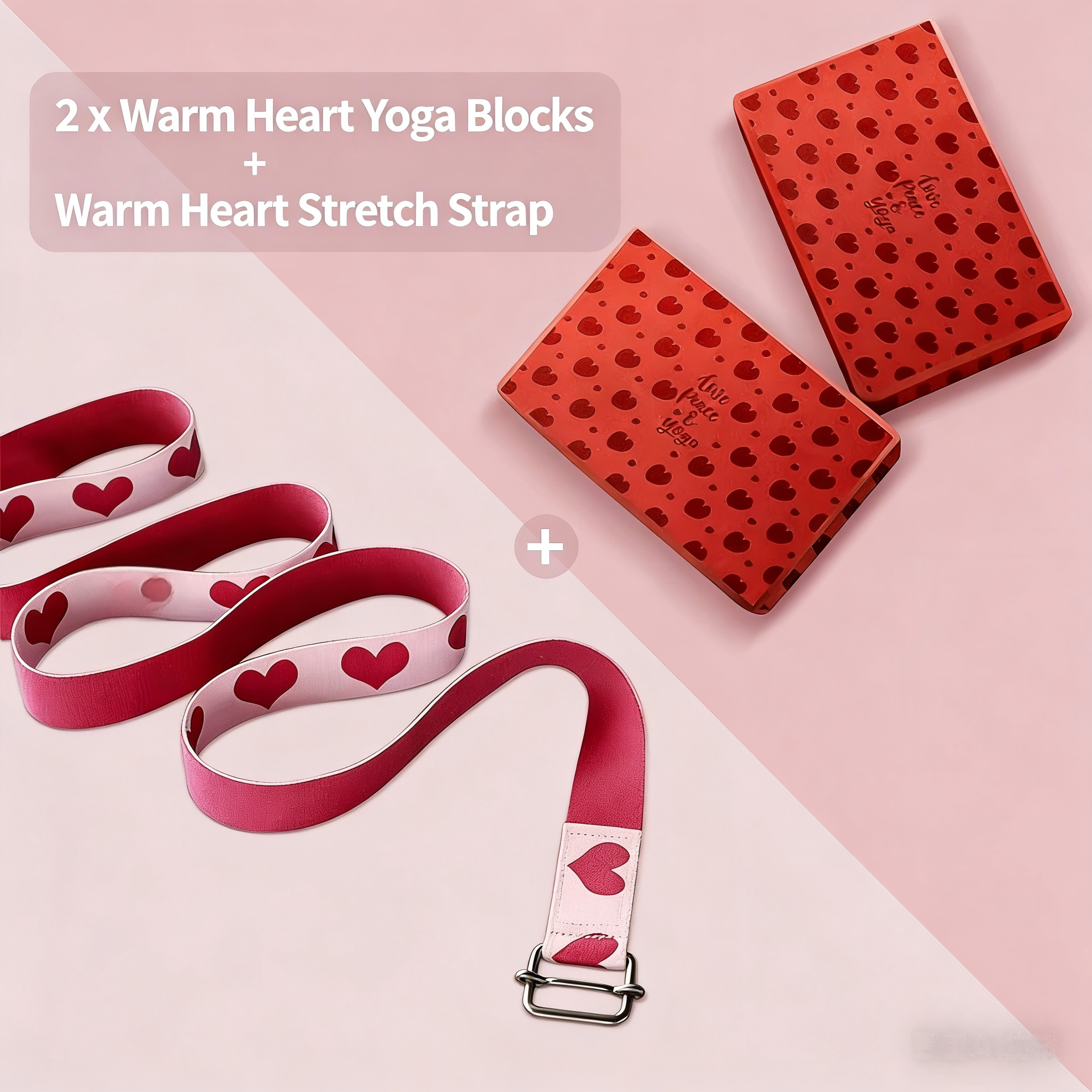Set-coeur chaud stretch-coeur chaud brique de yoga 2