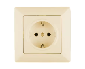YAKI Nuevo diseño Forma cuadrada Estándar DE LA UE Control de luz resistente al fuego Botón Pulsador 2 Gang Interruptores de pared con función de luz nocturna
