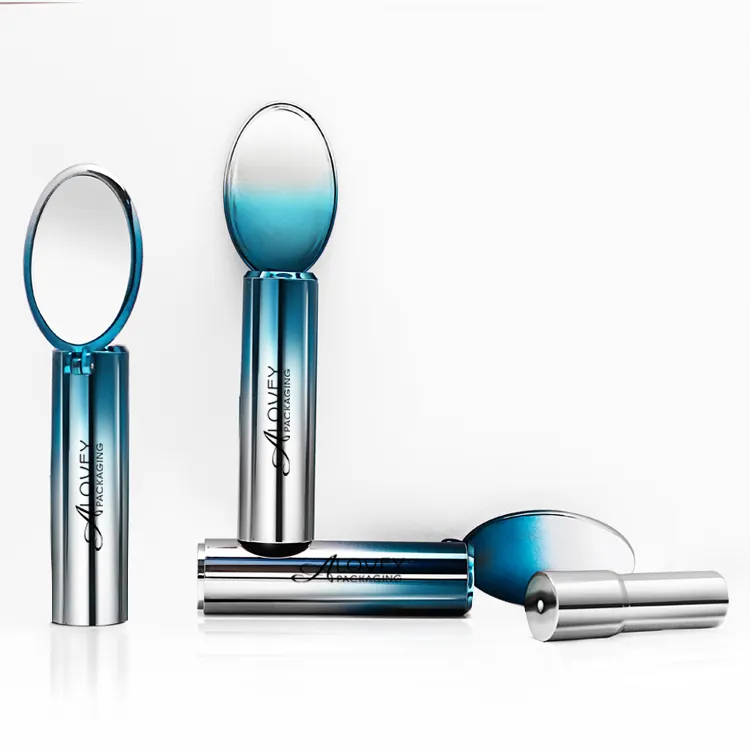 Specchio con il rossetto contenitore romanzo di lusso stile di recente sviluppato tubo di rossetto vuoto con specchio