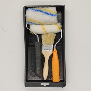 ชุดถาดทาสี4นิ้วพร้อมลูกกลิ้งและแปรงแปรงแปรงพลาสติก - Product Image 3