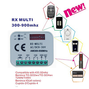Gate-Fernbedienung system Empfänger Rolling Code Festcode Mehrfrequenz-Fernbedienung empfängersc halter 300MHz-868MHz - Product Image 5