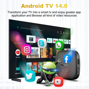 새로운 안드로이드 TV 박스 4K 플러스 스트리밍 장치 쿼드 코어 셋톱 박스 음성 원격 5G WIFI HD 안드로이드 14 8K 스마트 ON 플러스 TV 박스 - Product Image 2