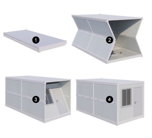 Lo más barato Instalación rápida Edificios modulares prefabricados Fácil de cargar Casa de contenedores de envío para el servicio de minería del sitio de construcción - Product Image 6