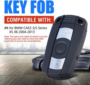 BMW CAS3 3/5 serisi X5 X6 315MHz kr55vehicles 49127 araba anahtarı anahtarsız giriş uzaktan 3-düğme değiştirme araçlar için Vehicles 52 çip ile - Product Image 2