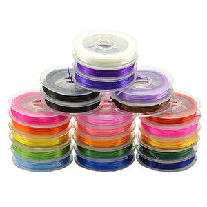 8M/Roll Colorful Stretch Crystal Flat <strong>Elastic</strong> Line 0.5mm DIY Thread <strong>Cord</strong> <strong>String</strong> Fit Bracelet Necklace Jewelry Making - Product Image 2