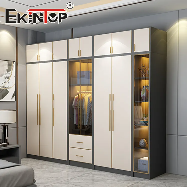 Ekintop-mueble de dormitorio moderno, armario francés integrado