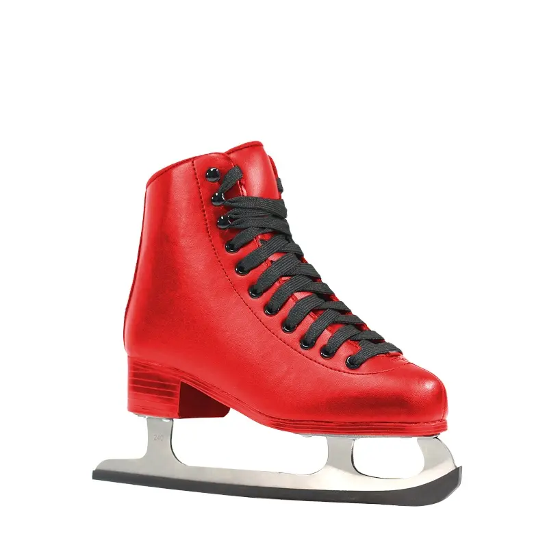 Özelleştirilmiş yüksek kaliteli buz pisti kiralama paten ayakkabı, profesyonel yetişkin spor şekil buz paten