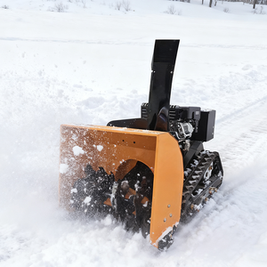 Бесплатная доставка, самая низкая цена, мини-снегоуборщик на гусеничном ходу с ременным приводом, 13 л.с./15 л.с., бензиновый, с дистанционным управлением - Product Image 1