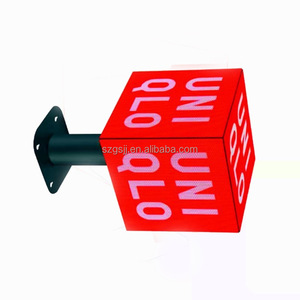 P3.91 kablosuz kumanda açık perakende mağaza dükkanı Logo su geçirmez 500Mm Led küp Video ekran Cubo Rubik Pantalla Led - Product Image 5