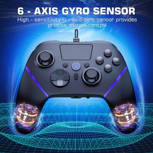 Controlador con cable GPD para PS5 Hall Joystick Trigger Control de modo Turbo para Playstation 5 Control remoto Compatible P5/P4/PC - Product Image 6