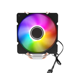 卸売RGBCPUファンクーラー1600 RPMアルミニウム4ヒートパイプ冷却ヒートシンクi5CPUコンピュータケースアプリケーション用 - Product Image 3