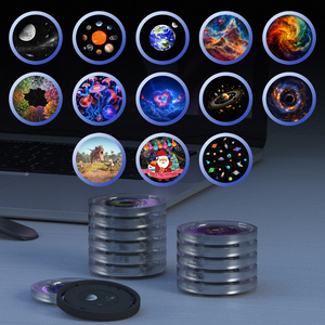 RGB 13-in-1ล้อมรอบกลางคืนปรับมุมการนอนหลับได้เครื่องฉาย LED โคมไฟสีขาวเสียงรบกวนในห้องนอนโปรเจคเตอร์ดาวตกดาว - Product Image 3