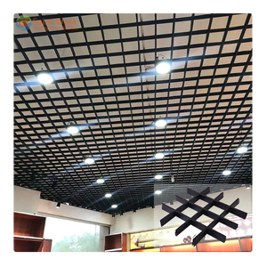 Metal Iron Fireproof <strong>Grid</strong> <strong>Ceiling</strong> Aluminium Panel Suspended Open Grille <strong>Ceiling</strong> <strong>Tiles</strong> Aluminium <strong>Grids</strong> Modern <strong>Ceiling</strong> Design - Product Image 3