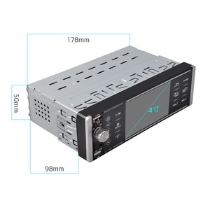 1din 4168AI 4.1 ''MP5อเนกประสงค์สำหรับรถยนต์ระบบแอนดรอยด์มิเรอร์ลิงก์ USB คู่การ์ด TF FM BT หน้าจอสัมผัส AUX in DVR EQ นาฬิกาเสียง - Product Image 4