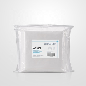 1000 Class Mềm Chất Lượng Cao 150Pcs LCD PCB Phòng Sạch Khăn Lau 100% Polyester 1009Sle/110 9 "X 9" Bụi Miễn Phí Làm Sạch Khăn Lau Vải - Product Image 1