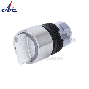 ABILKEEN 16mm 1 no1nc <span class=keywords><strong>2</strong></span> posizione interruttore selezione manopola in acciaio inox interruttore a pulsante interruttore rotante