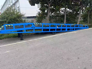 Puente de embarque móvil de 8 toneladas, plataforma de descarga, rampa de carga de coche para contenedor