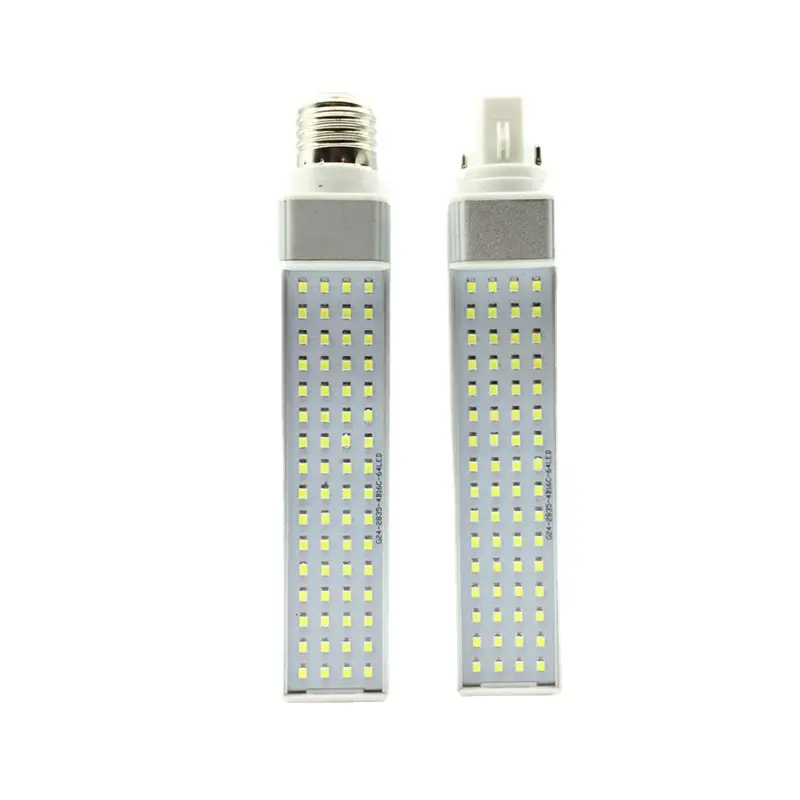 หลอดไฟทรงข้าวโพดแบบปลั๊กอินแนวนอน7W LED G24หลอด LED 7W smd2835 AC85-265V