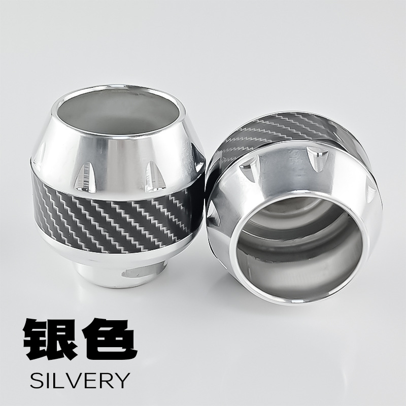 Carbon fiber sticker model silver