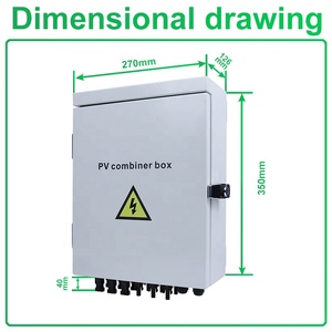 CNLonQcom DC500V 125A 100A 80A 6 cuerdas 6 en 1 salida Solar PV Metal duradero IP66 caja combinadora impermeable para Panel Solar