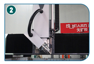 CE Certified <strong>4</strong> <strong>Axis</strong> <strong>CNC</strong> <strong>Router</strong> Rotate Device Swing Head Multi-Spindle 3D Woodworking Machine Tool Feeding Vacuum Table Surface - Product Image 4
