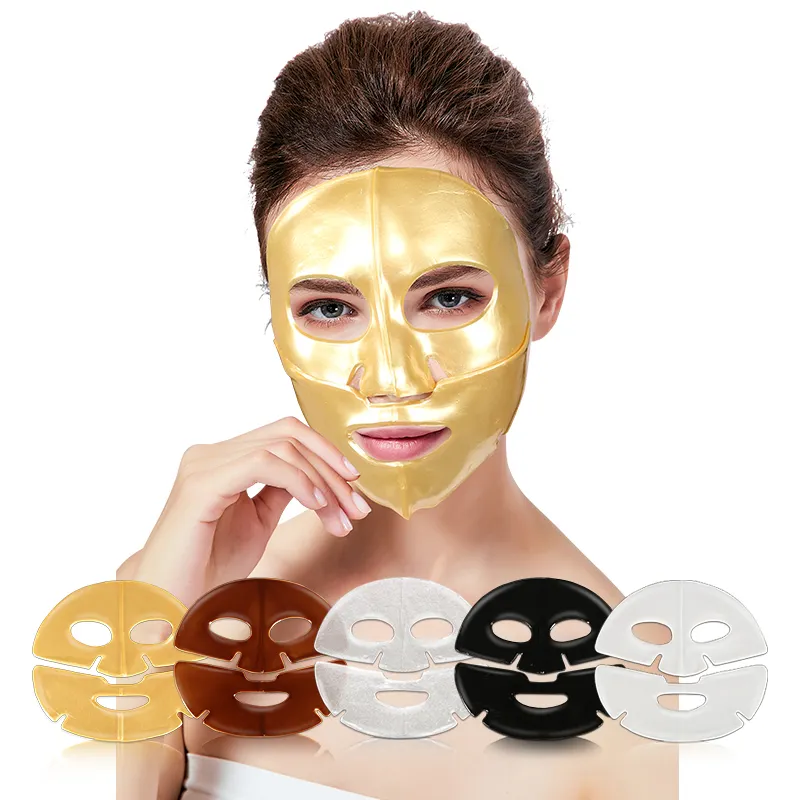 Soins de la peau 24K Gold Collagen Lift Hydrogel Facial 2 pièces Gel Soins du visage Hydro Sheet Mask