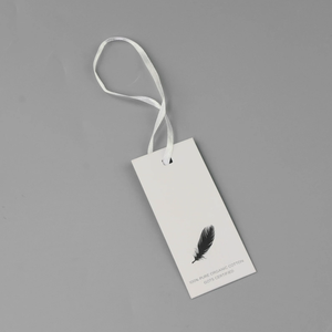 Cheap <strong>Custom</strong> Design <strong>Printing</strong> Name Logo Paper Garment Hangtag Labels Clothing Hang <strong>Tags</strong> with <strong>String</strong> - Product Image 6