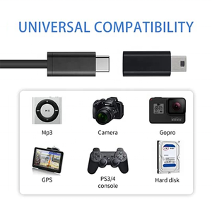 迷你USB 2.0迷你B公到型C USB C母转换器适配器适配器 - Product Image 6