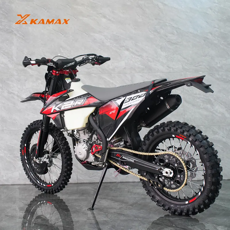KAMAX 300NCE एंड्यूरो 4 स्ट्रोक 300cc ऑफ-रोड मोटरसाइकिलें गैस डर्ट बाइक मैनुअल क्लच डिस्क ब्रेक