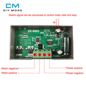 Controlador de velocidad de Motor DC, regulador de voltaje de DC9-60V, pantalla Digital ajustable, Control de velocidad, 12V, 24V, 36V, 500W, 12A, PWM - Product Image 5