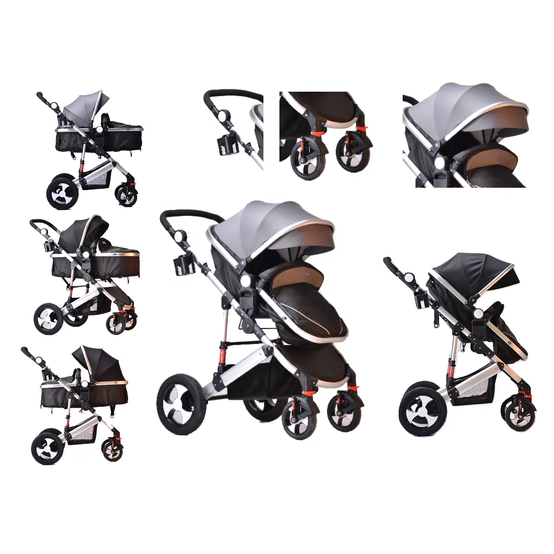 Cochecito infantil SISTEMA DE VIAJE 3 en 1 cochecito Combi Buggy bebé niño cochecito