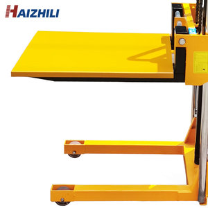 400Kg 1.7M tek çerçeve hafif yarı elektrikli istifleyici platformu ve çatal çift amaçlı istifleyici - Product Image 4