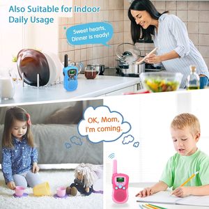 YYTech-Intercomunicador inalámbrico bidireccional para niños, juguete de walkie-talkie portátil de 2km con carga USB, regalo perfecto para niños - Product Image 3