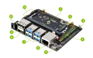 Kit di sviluppo NVIDIA Jetson Nano (B01), kit di sviluppo nano CSI jetson a 2 corsie aggiornato - Product Image 4