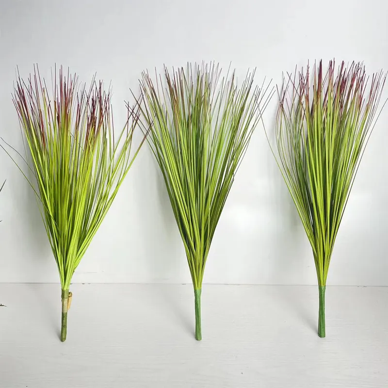 Wholesale popular artificial plant decoration blue fairy style onion grass artificial onion grass