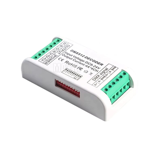 Мини DMX управлением 3 каналов DMX приемник Светодиодная лента RGB DMX512 декодер диммер драйвер с dip-переключатели